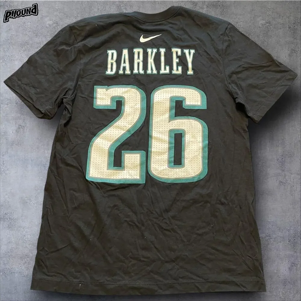 Philadelphia Eagles Shirt Mens Medium NFL Football Super Bowl LII Barkley Nike